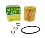 MANN Ölfilter HU815/2x für BMW 1, 3, 5,  X1, X3, Z4